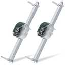 Therwen 2 Pcs Adjustable Fan Electrical Box Brace 14.2 Inches Long Silver Ceiling Fan Mounting Bracket for Fans and Light Fixtures