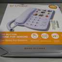 Uvital Big Button Phone for Seniors, Corded Landline Phone with 9 One-Touch Dialing Big Buttons, Hands-Free Calling, Loud Ringer, Easy to Use for Visually Impaired Telephone for Seniors