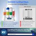 iSpring F10KU NSF Certified 1-Year Replacement Filter Set for 7-Stage RO Water Filtration Systems, Includes Alkaline Mineral & UV Filters, 10 Pieces, No RO Membrane