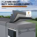 VINPATIO Class A RV Cover Extra Thick 7 Layers Top: Fits 37'-40' RV, Heavy Duty Windproof Waterproof Class A Motorhome Cover with 2 Extra Long Straps, Gutter Covers