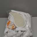 BIOLINEN 100% Cotton Terry Shawl Collar Bathrobe with Slippers (One Size, White)