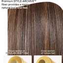 GORGIUS Brown Highlight Bob Lace Front Wig Glueless Straight Short Wigs Upgrade with Human-Hair-Like Sythetic Hair Pre Cut Pre Plucked Side Part Hairline 12 Inch
