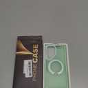 for Samsung Galaxy S25 Ultra Case with 360Rotatable Magnetic Ring Stand Compatible with Mag-Safe Military Protection Shockproof Matte Translucent Phone Cases for S25 Ultra 6.9",Green