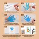 Family Handprint & Hand Casting Kit DIY Craft Keepsake with Wooden Frame, Non-Toxic Paints, Baby Footprint Kit Perfect Gifts for Grandparents, New Parents & Families (White, 4 Transparent Sheets)