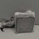 Amazon Basics Ceramic Space Heater, Mini Heater for Office Desk, Portable Tent Heater (Indoor Use), 500 W, With Tip-Over Protection, Lightweight (1.4 LBS), Black, 5.87D x 3.15W x 5.95H