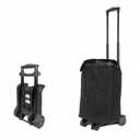 100LBS Foldable cart with Wheels,Folding Utility cart,Portable Dolly,Folding Hand Truck,Moving Dolly,Collapsible Luggage cart,Trolly cart with Wheels,Shopping Trolley with Separable Bag (Black)