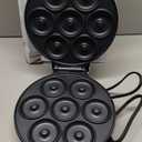 Dash Express Mini Donut Maker - Homemade Dessert Maker - Features Double-Sided, Non-Stick Surface & Space-Saving Design - Makes 7 - Aqua