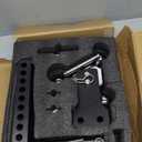 Adjustable Trailer Hitch -Drop Hitch-Tow Hitch with 2 inch Receiver-6inch Drop/Rise, 2" & 2-5/16" Ball Hitches for Trucks, 20,000 LBS GTW, Trailer Hitches with Anti-Theft Pin, Black