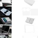 frani Center Console Cover 5Pcs Set for Tesla Model 3 2021-2023 Model Y 2021-2025,Tesla Interior Center Console Cover Decor Accessories White