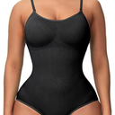 Women Shapewear, Women Sleeveless Bodysuit Slim Fitting Triangle Bra Buckle Latch Briefs One Piece Underwear S