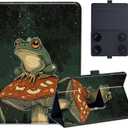 Universal 9",9.7",10.1",10.2",10.5" Tablet Case,Protective Cover Stand Folio Case for 9-10.5 Inch Tablet, Frog Mushroom, Tablet Case Cover for iPad, Samsung, Other Tablet
