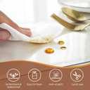 Warmstar Clear Table Cover Protector 24 x 72 Inch,1.5mm Thick Plastic Table Cover Rectangle,PVC Clear Table Protector,Desk Protector Mat for Kitchen, Dresser, Writing DeskDining Room Table