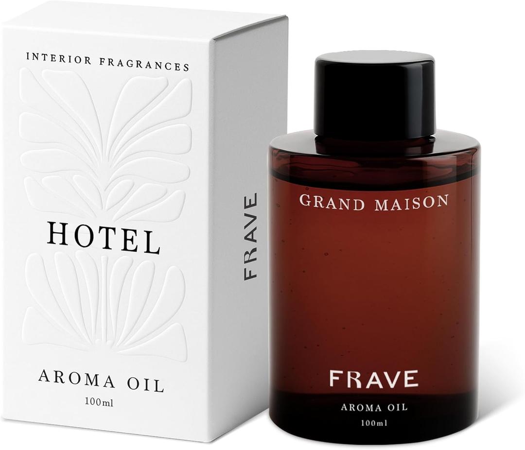 Grand Maison Hotel Diffuser Oil 100ml, 3.38 oz Aroma Oil, Scent Inspired by World’s Most Prestigious Grand Hotels, Aromatherapy Refill Fragrance for Waterless Cold Air Diffusers, Home, Office