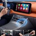 2026 Wireless CarPlay Adapter for Apple Only, Upgrade Mini Aluminium Car Play Adapter Converts Wired to Wireless CarPlay for iPhone, Plug & Play, Auto Connect Fast and Stable, with USB-C, Grey
