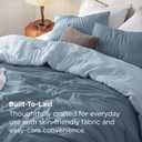 Bedsure King Size Comforter Set, Prewashed Bedding Mineral Blue/Sky