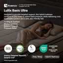 Avenco Queen Size Mattress 14 inch, Queen Hybrid Mattress in a Box with Individual Pocket Spring and Gel Memory Foam for Cool Night, Pressure Relief, Balance Support, CertiPUR-US Certified Medium Firm