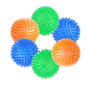 Shappy 20 Pcs Latex Dog Squeaky Toys, Soft Rubber Chew Squeaky Dog Toys Balls for Funny Animal Sets Interactive Fetch Play Chew Molar for Small Medium Dogs Pets