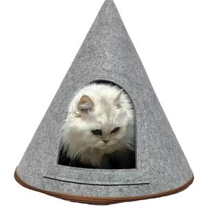 Indoor Cat Bed for Cats, Cat House, Felt Cat Litter Box for Pets, Cat Decor, 20 x 20 inches