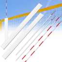 Shappy Volleyball Antenna Pole Set Volleyball Training Equipment Beach Sports Indoor Outdoor Accessories Fiberglass Collapsible Referee Antennae Poles with Sleeve
