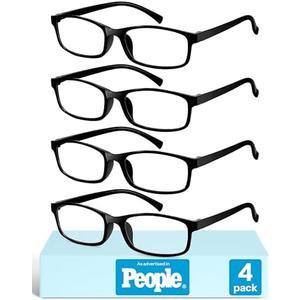 Gaoye +6.0 Multi Pack Reading Glasses - Blue Light Blocking Lenses, TR90 Frames, UV400 - Eyeglasses with Clear Vision