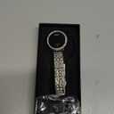 Stainless Steel Digital Watches for Women, LED Touch Screen Bracelet Watches Waterproof Elegant Crystal Wrist Watch Clock for Ladies (Round Silver)