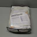 100% Blackout Shield Linen Look Textured Pinch Pleated Curtains Blackout Drapes 84 Inch Long 2 Panels Set, Cream Blackout Curtains for Bedroom & Living Room, 40" W x 84" L