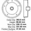Centric 123.33009 C-Tek Automotive Front Brake Drum for Selected Volkswagen Model Years