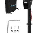 POLESTAR Electric Trailer Jack A-Frame 3500 lbs, Heavy Duty Power Tongue Jack with Waterproof Protective Cover & LED Light for Travel Trailer Camper, RV, 12V DC with Hard Wiring, 9"-27" Lift