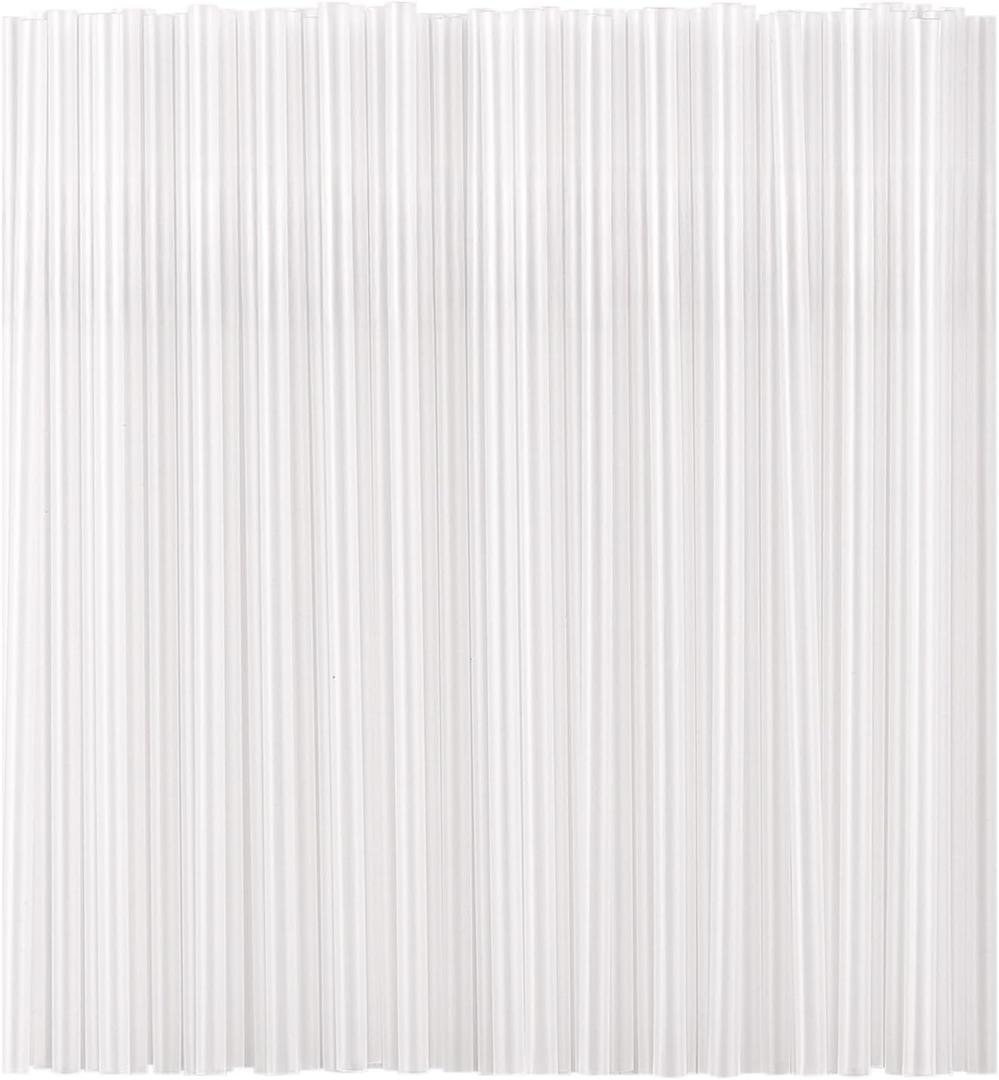 Individually Wrapped 100 Pcs Clear Plastic Straws, Disposable Drinking Straws, 8.26" Long and 0.23'' Diameter, BPA-Free