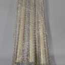 Heavy Duty Curtain Rods for Windows 72 to 144 Inches, 1 Inch Gold Curtain Rod for Bedroom, Living Room, Patio, Kitchen, Adjustable Curtains Rods with Classic Finials, Gold Finishing