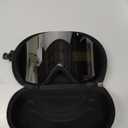 Ski Goggles, Snowboard Goggles with 2 UV400 Anti-Fog Detachable Magnet Lenses for Men & Women Adult (Ver.2 Silver(vlt 9%) + Clear (Vlt 83.5%))