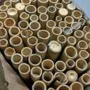 Mininfa Natural Rolled Bamboo Fence, Eco-Friendly Bamboo Fencing, 4 ft High x 6 ft Long