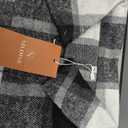 NILOINE Womens Flannels Cropped Shacket Plaid Jacket, Medium