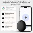 Android GPS Tracker for Vehicles, Hidden Tracking Device for Vehicles, Car Tracker No Subscription Work with Find My, Smart Tag with Audio for Kids, Key, Dogs, Luggage, Bag (Android-2 Pack)