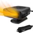 12V Car Heater, 200W Portable Windshield Defroster with Heating/Cooling Fan and Plug in Cigarette Lighter Fast Heating Defrost Defogger with Ergonomic Handheld Design for All Kinds of Cars