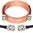 XRDS -RF BNC Cables 35FT, 50 Ohm BNC Male Cable RG316 Antenna Cable for Antenna Scanners Handheld Ham Radios etc.