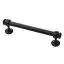 Alzassbg 10 Pack Matt Black Cabinet Pulls, 5 Inch(128mm) Hole Centers Cabinet Handles Kitchen Hardware Straight Bar for Cabinets and Drawer AL3082MB