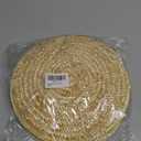 Round Woven Placemats Set of 8, Natural Straw Hand-Woven Boho Place Mats Non-Slip Heat Resistant Table Mats for Farmhouse Kitchen Dining Room (9.45inch)