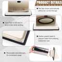 Gisafai 6" Dryer Vent Cover Outside with Stainless Steel Mesh Wall Dryer Exhaust Cap and Removable Extended Pipe Vent Shroud Hood Cushioned Non Return Flap with Sealing Gasket Grille(Tan)