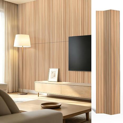 Art3dwallpanels 6-Pack Peel and Stick Wood Panels for Wall PVC, Oak
Self-Adhesive Slat Wall Panels, PVC Thick, 48 x 16 in, 3D Wood Grain Wallpaper, for Walls and Ceilings, Packed in Long Boxes