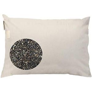 Beans72 Organic Buckwheat Pillow - Japanese Size (14 inches x 20 inches) Made in USA