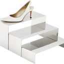Purse Display Stands - 3 Stainless Steel Perfume Display Stands Metal Shoe Display Riser Stand for Home Boutique Retail Store Showcase, Mirror