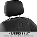 Seat Covers, Car Seat Covers Front Seats, Leather 3D Foam Back Support Car Seat Cover, Air Mesh Automotive Seat Covers, Airbag Compatible, Universal Fit Most Cars Vans Trucks SUVs (2PCS,N6)