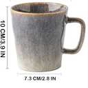 Coffee Mug 400ml/14oz Two-piece Set, Retro Tea Cup Milk Cup, Suitable for Coffee, Latte, Tea, Dishwasher and Microwave Safe (14 Oz 2-piece Set)