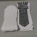Lux Dual Grip Socks - Soccer Grip Socks for Men and Women. GripArray Performance & Comfort White No Size
