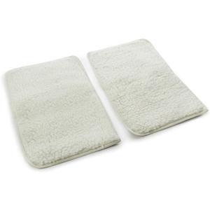 Sherpa Replacement Liners for Travel Pet Carriers - Soft Absorbent Dog Kennel Pad with Waterproof Backing, Machine Washable Dog Crate Pads, 14.5x9.75in - 2 Pack, White, Small