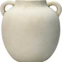 Ceramic Flowerpot for Indoor Plants Wabi Sabi Design Decorative Holder, White