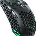 SOLAKAKA SM900 Gaming Mouse Wired with RGB,Honeycomb Shell,12800 DPI Wired Gaming Mouse with Buttons,Computer Mouse for Laptop/PC,Black