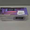 JALL Fabric Alarm Clock for Bedroom, with Big Led Screen Display, Bluetooth Stereo Sound Speaker, FM Radio, Fast Wireless Charging, USB Charging Port, Nightlight, White Noise, Ideal for Gift, Black