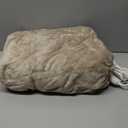 Tefici Electric Heated Blanket Throw, Super Cozy Soft 2-Layer Flannel 50" x 60" Heated Throw with 3 Heating Levels & 4 Hours Auto Off, Machine Washable, ETL&FCC Certified, Home Office Use,Camel